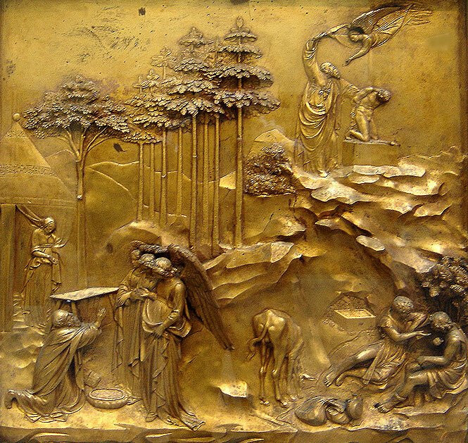 «Ангелы являются Аврааму. Жертвоприношение Исаака» «Ангелы являются Аврааму. Жертвоприношение Исаака»