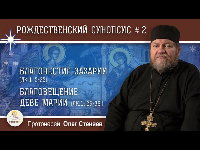 Рождественский синопсис #2. Благовестие Захарии. Благовещение Деве Марии. 