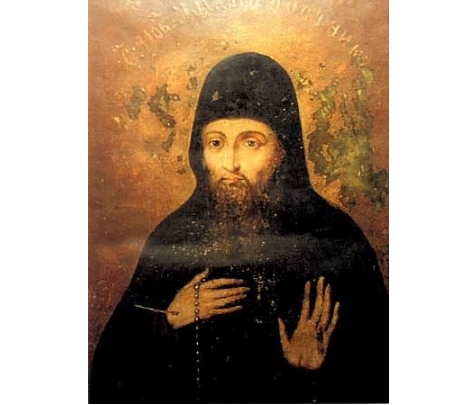 Преподобный Захария Печерский, бесов изгоняющий